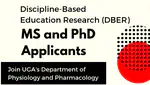 Interested in doing graduate studies in Discipline-Based Education Research (DBER)?